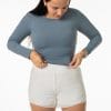 ACTIVE MANGA LARGA CREW NECK NAZA