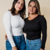 BLUSA MANGA LARGA CUELLO REDONDO